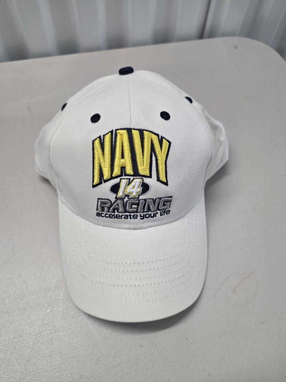 Navy Racing Fitz Bradshaw Racing Hat Cap New